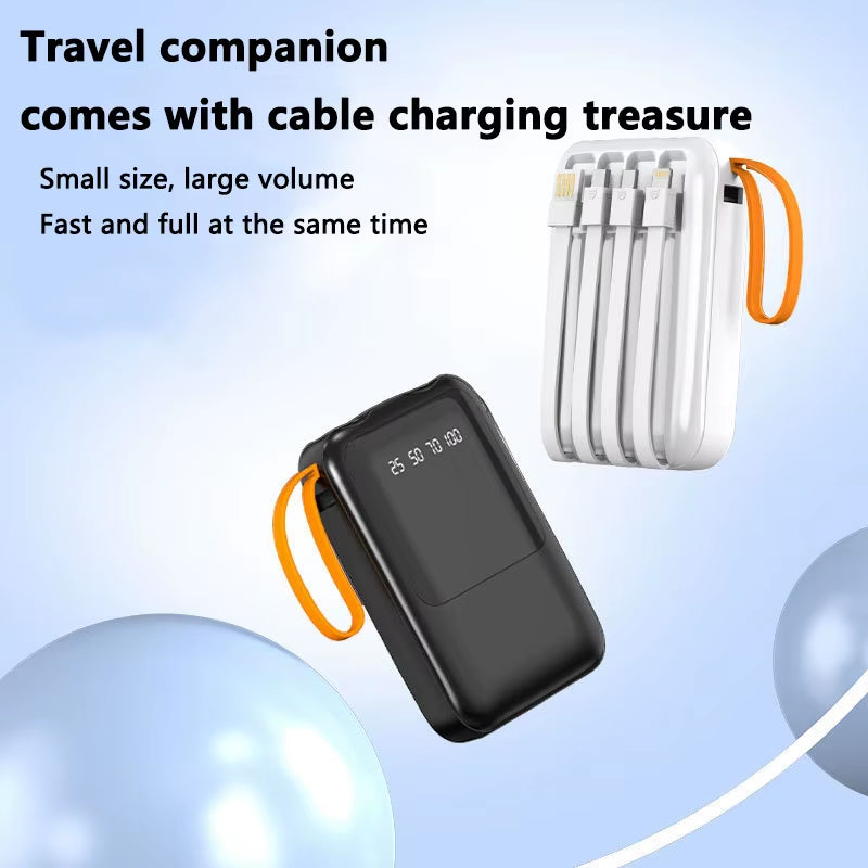 18650 Power Bank Fast Charging Powerbank Portable Battery Charger Powerbank for Iphone Xiaomi 4IN1 Mini Battery Storage Boxes