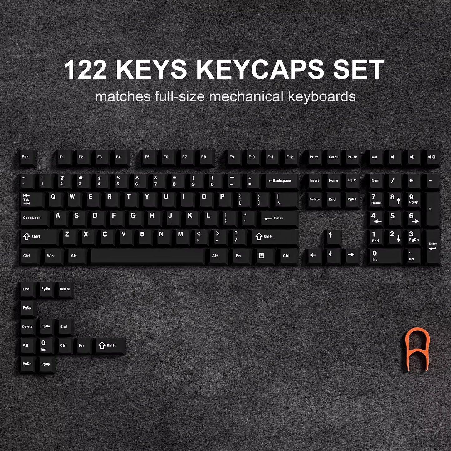 189 Key PBT Double-Shot Black Grey ISA Profile Keycaps Key Cap for MX Switches  GK61 Anne Pro 2 Mechanical Gaming Keyboard