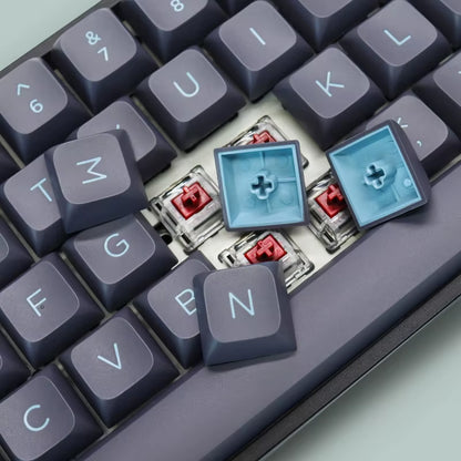 189 Key PBT Double-Shot Black Grey ISA Profile Keycaps Key Cap for MX Switches  GK61 Anne Pro 2 Mechanical Gaming Keyboard