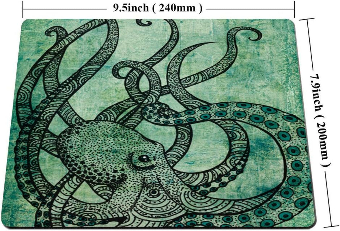 Octopus Rectangle Mouse Pad, Gorgeous Cool Octopus Color Printed Mousepad Non Slip Rubber Mouse Pad Gaming Mouse Pad